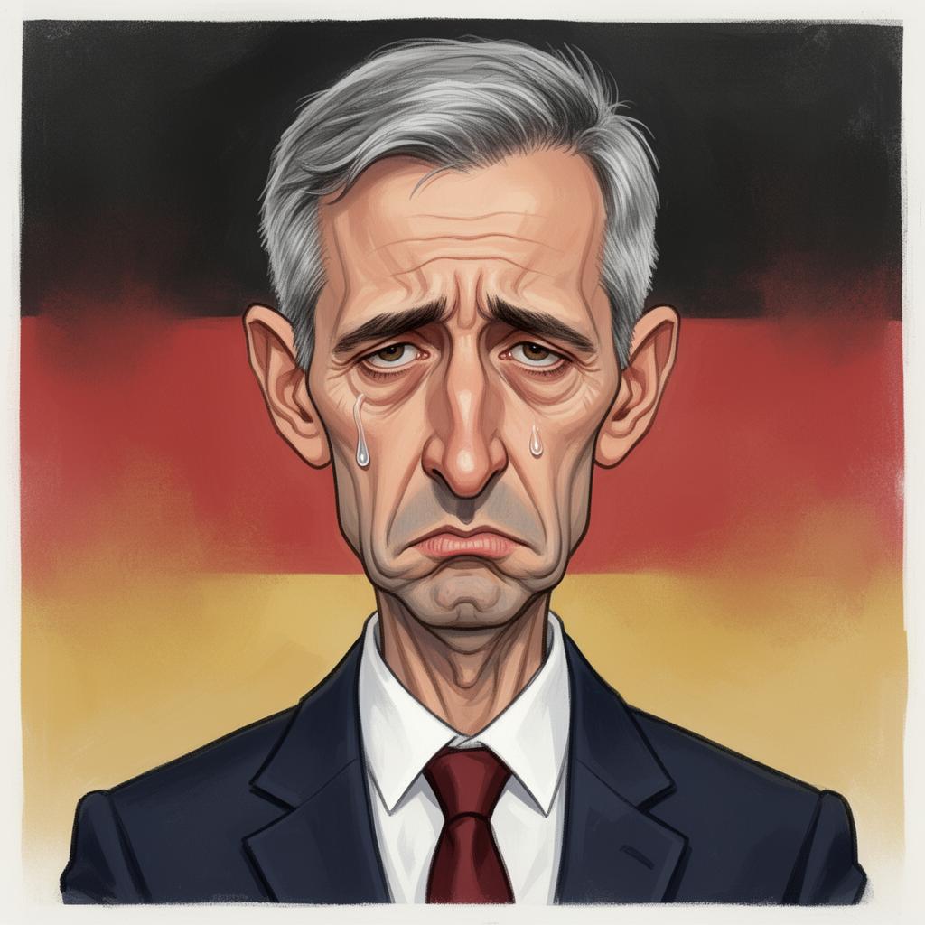 Björn Höcke – satirische Karikatur