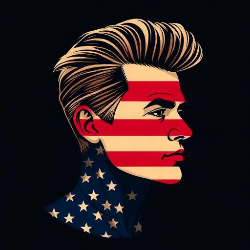 Donald Trump – satirische Karikatur